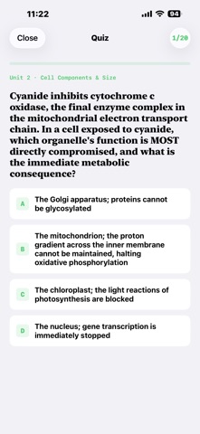 AP Biology Flashcards iPhone screenshot