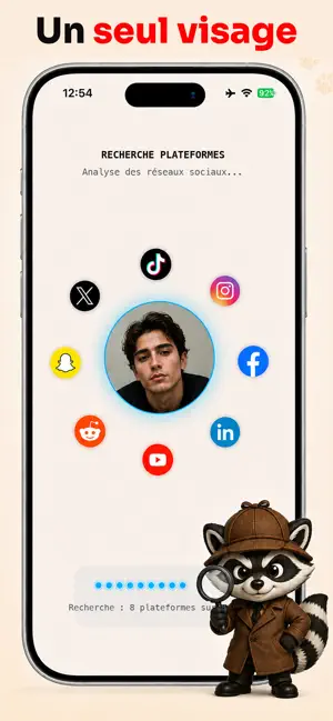 Sherlock: Recherche Faciale iPhone screenshot 2