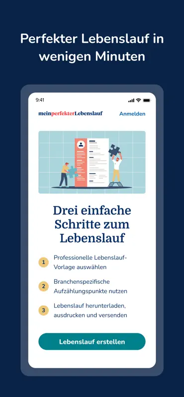 MeinPerfekterLebenslauf screenshot 1 of 8