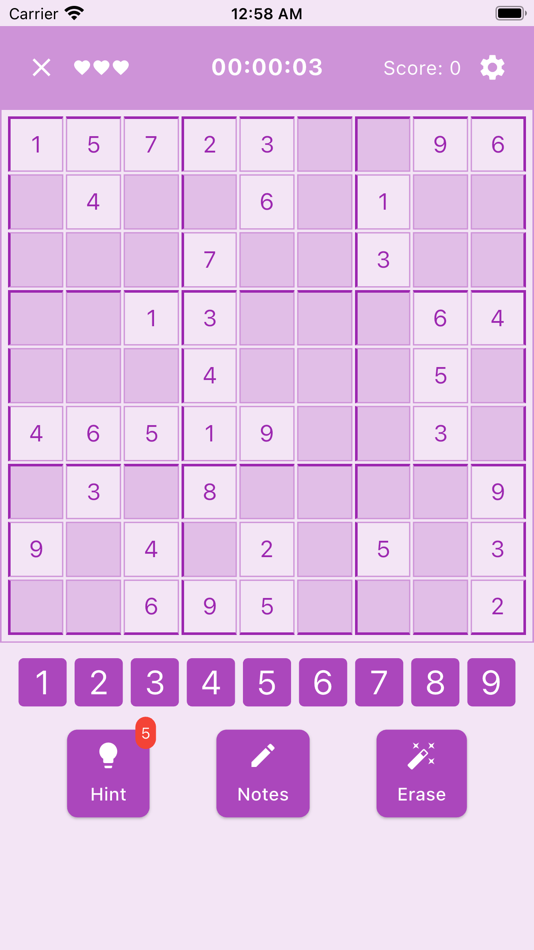 #7. Sudoku Relax Time (iOS) Podle: Tien Le