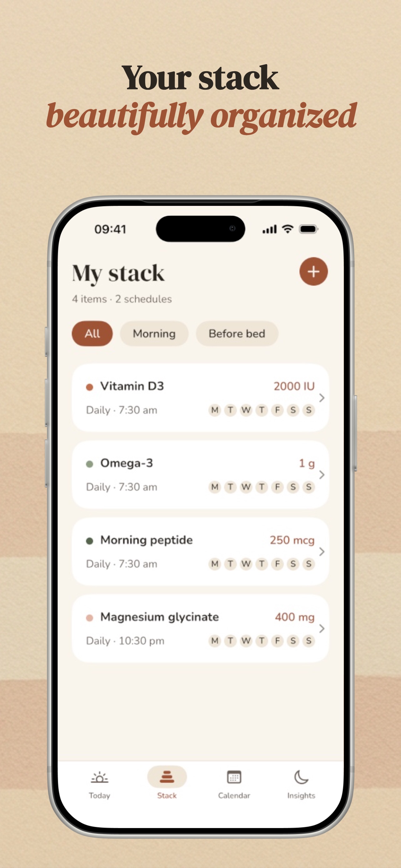 Screenshot 2 of StackMate: Peptide Tracker