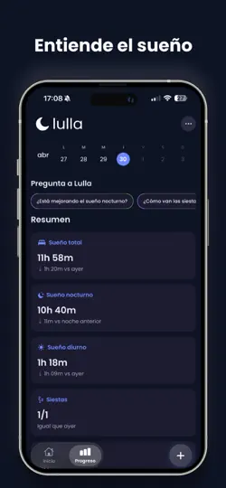 Captura de pantalla de Lulla: Diario De Sueño Bebé en iPhone 4