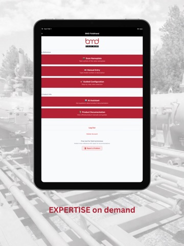 BMD FieldHand iPad screenshot