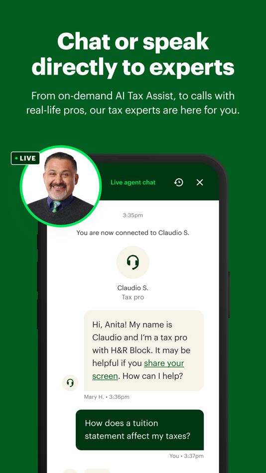 #5. H&R Block Tax Prep: File Taxes (iOS) 由: HRB Tax Group, Inc.