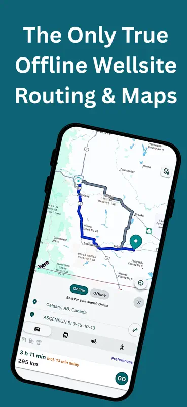 Oilfield Route: Offline GPS screenshot 3 of 8