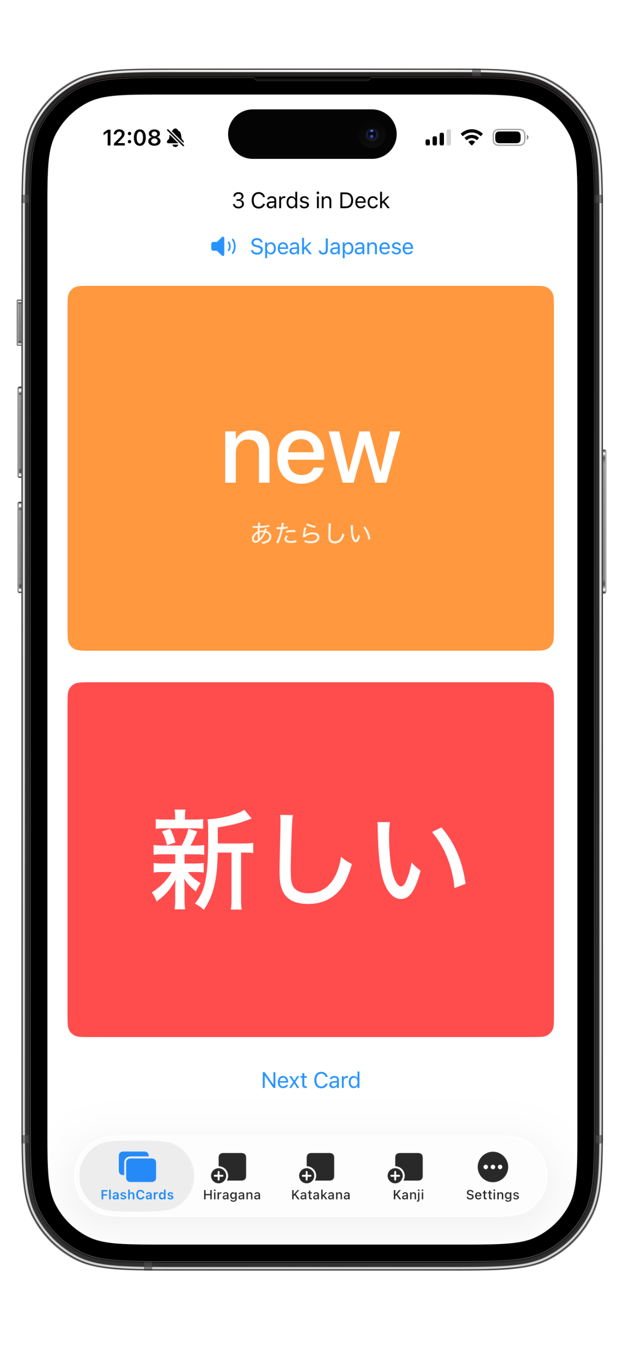 Moji FlashCards