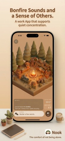 Nook: Cozy Virtual Study Room Screenshot 2 of 4