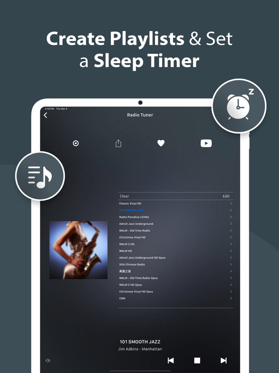 Radio Tuner - Live FM Stations iPad screenshot 6 - Music app