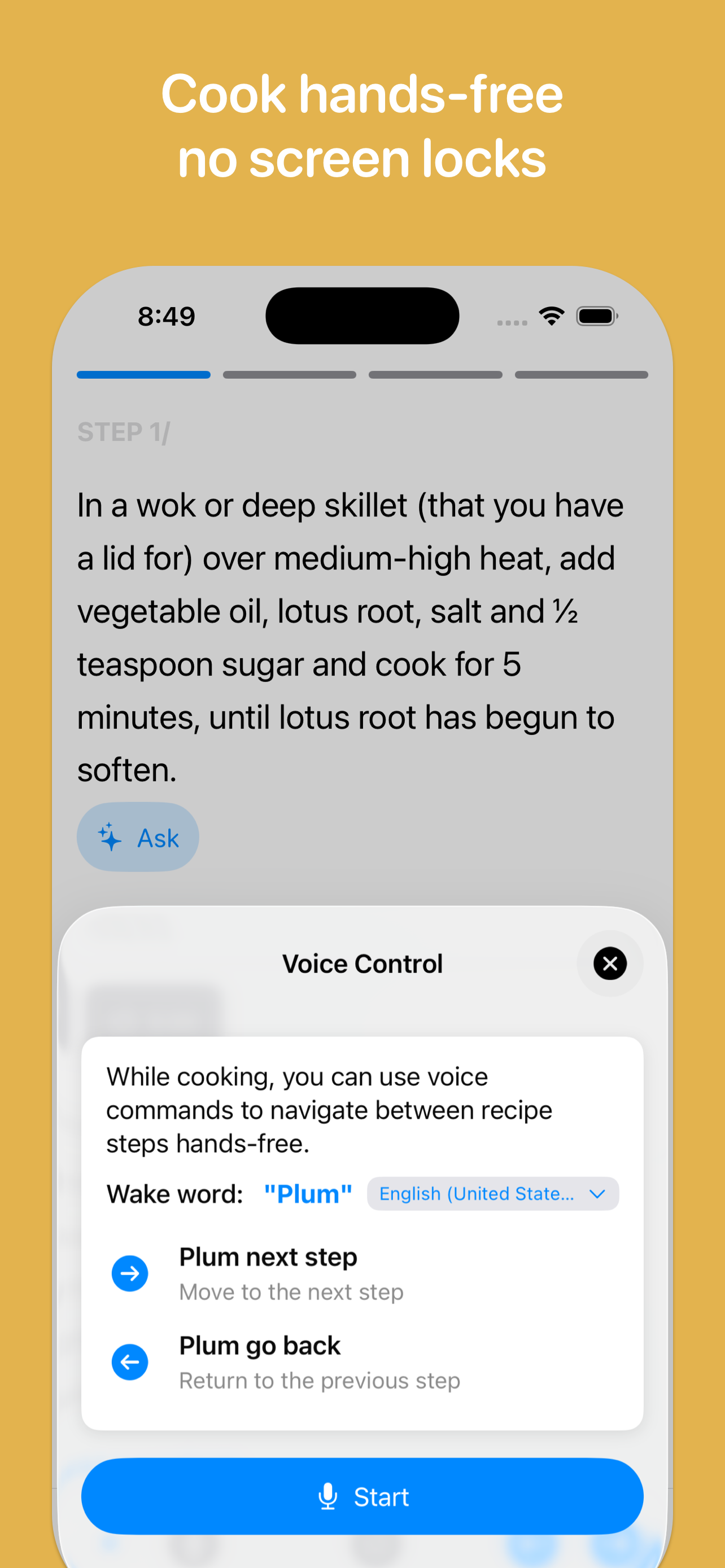 Plum Recipe Saver