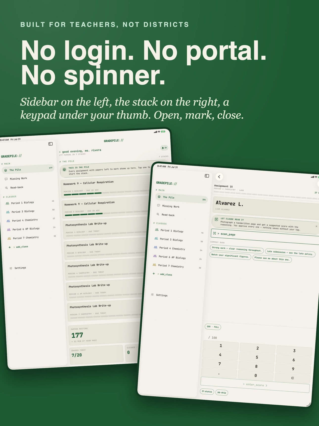 Screenshot 11 of Teacher Gradebook : GRADEPILE
