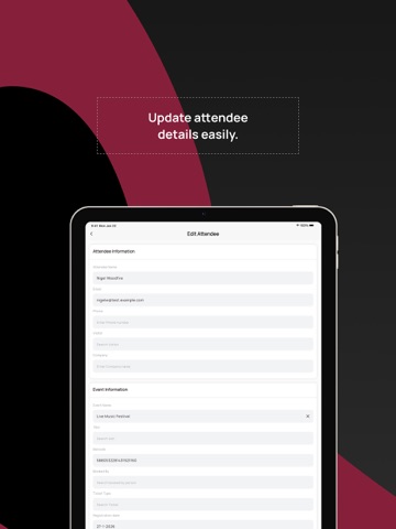 mobo Event for Odoo iPad screenshot