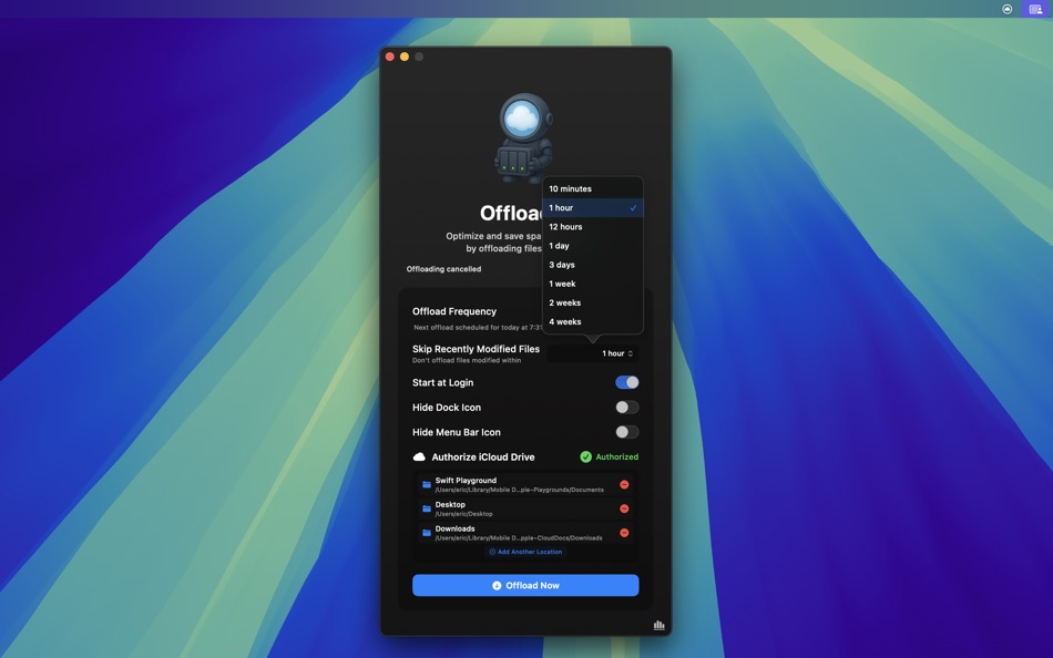 #2. Offloader (macOS) By: Eric Mann