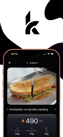 Kalorim iPhone screenshot 1