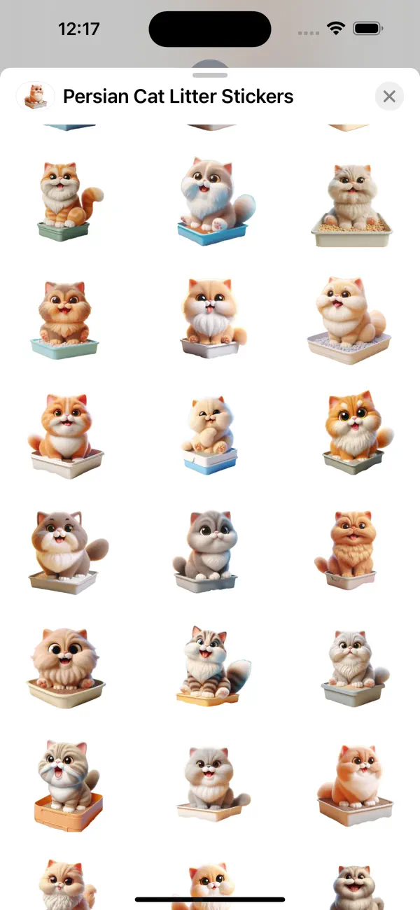 Screenshot #2 pour Persian Cat Litter Stickers