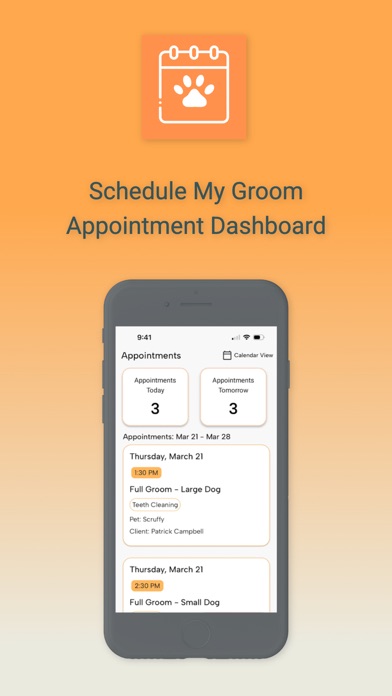Schedule My Groom Screenshot
