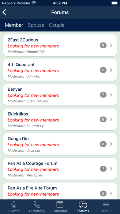 YPO Pan Asia Chapter Screenshot