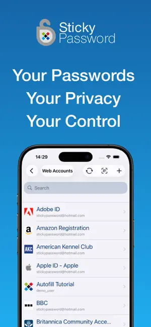 Sticky Password Manager & Safe screenshot 1