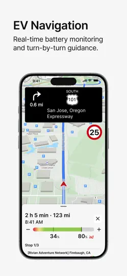 Captura de pantalla de A Better Routeplanner (ABRP) en iPhone 2