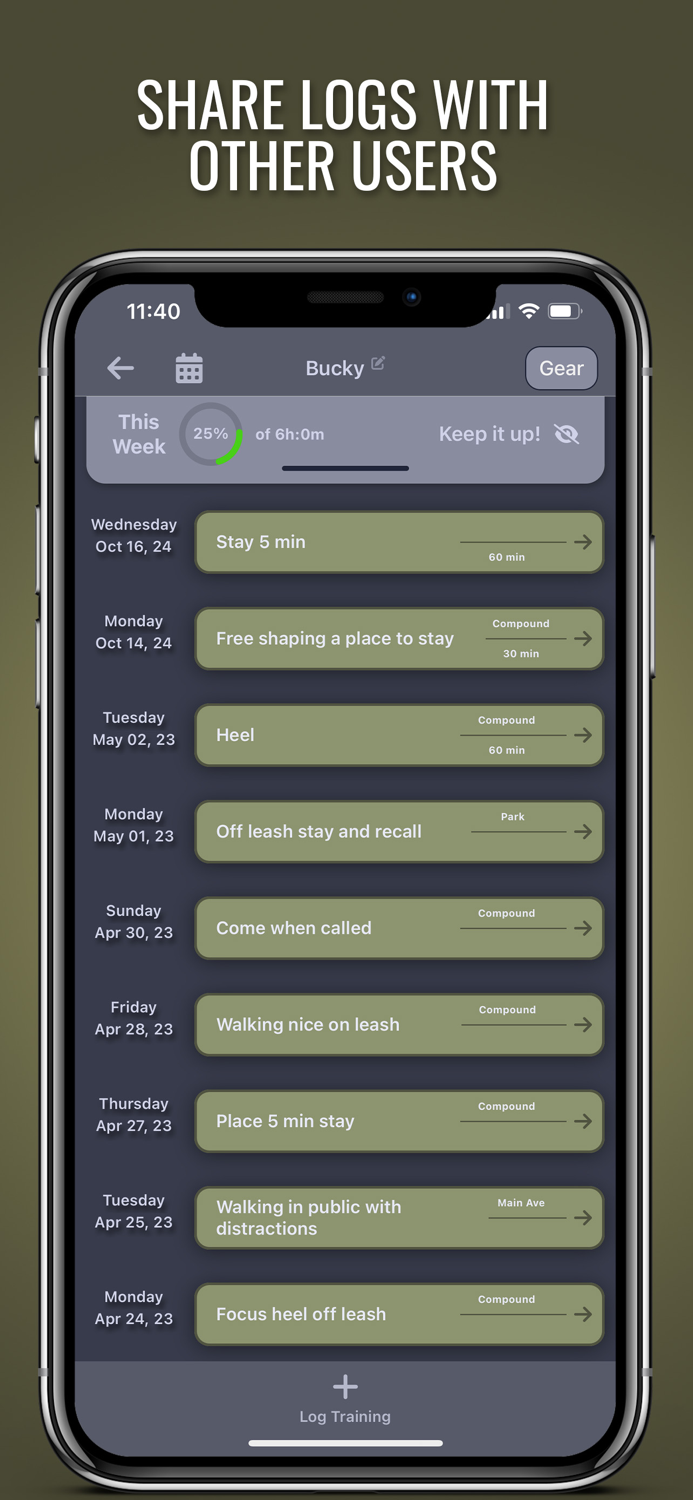 RAM K9 Training Dog Logbook
