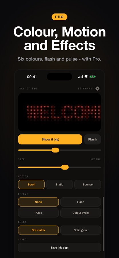 Say In Bulbs: LED Message Sign 截图