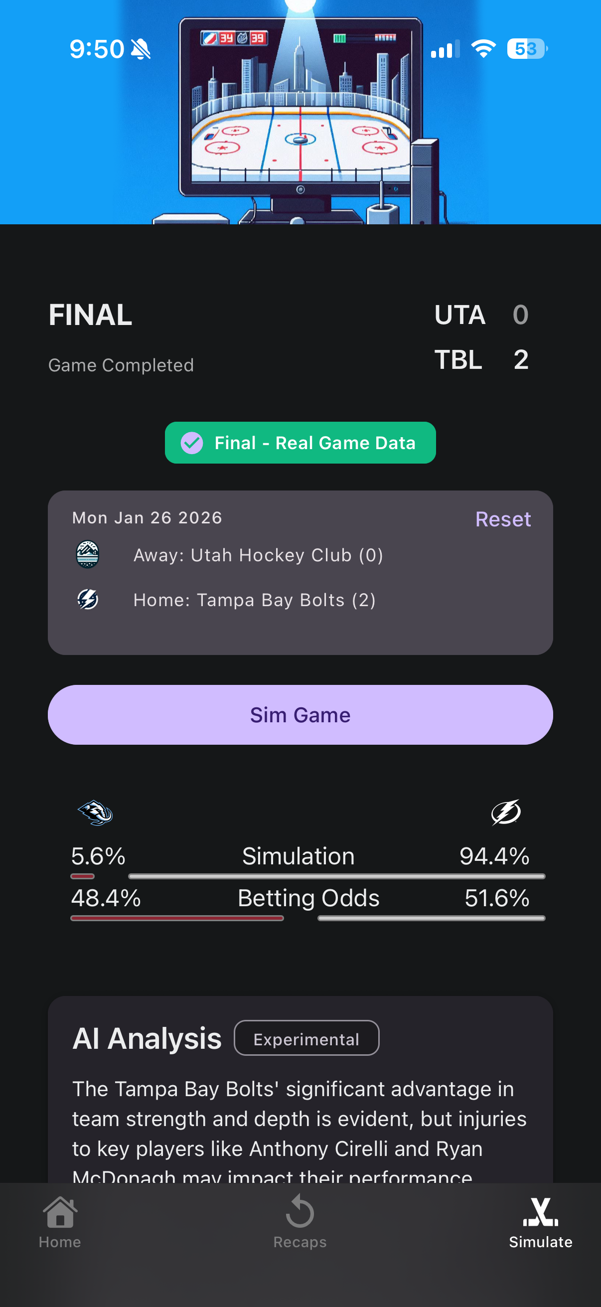 Pro Hockey Sim