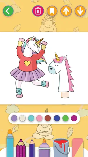 Unicorn Coloring Book Glitter screenshot 2