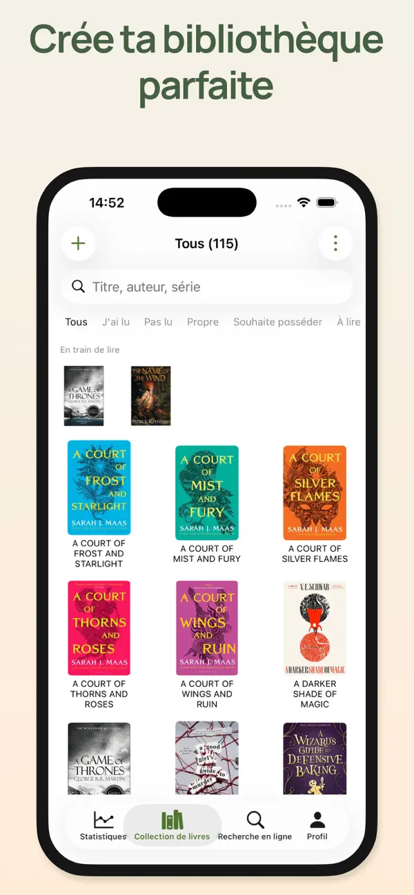 Screenshot #2 pour Tes livres - Suivi de lecture