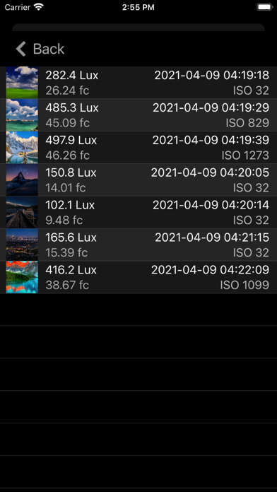 Light Meter - Brightness Calc iPhone screenshot 9 - Utilities app