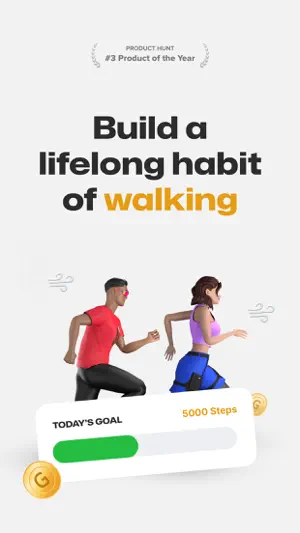 Fitmint: Walk & Steps tracker screenshot 1