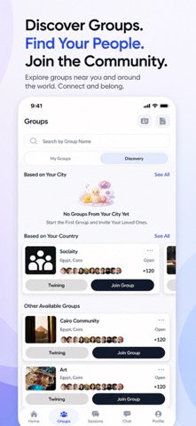 Sociaity iPhone screenshot