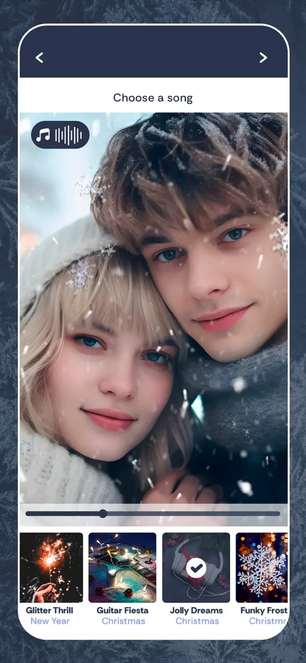Screenshot #3 pour Effet neige sur les cadres pho