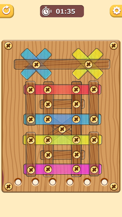 Wood Nut Bolt Screw Puzzle Screenshot