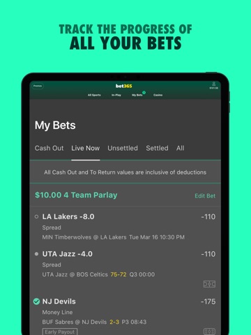 bet365 Sports Betting iPad screenshot 8