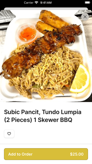 Adobo Pinoy Kitchen iPhone screenshot 4 - Food & Drink app