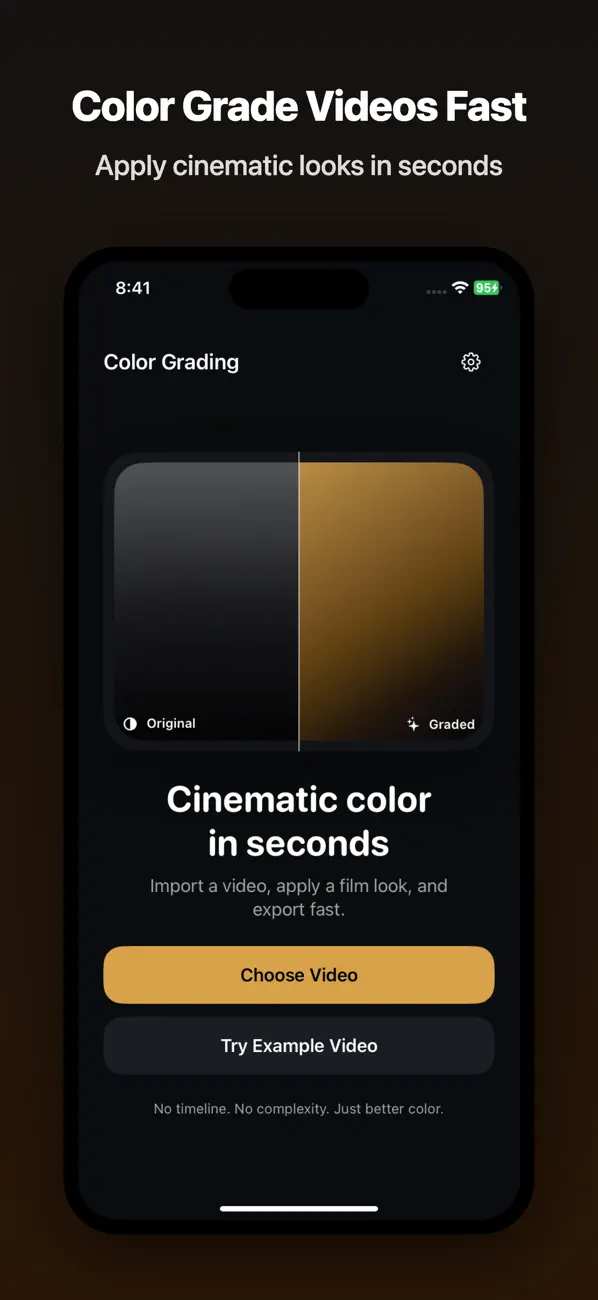 Screenshot #1 pour Color Grading: Video LUTs