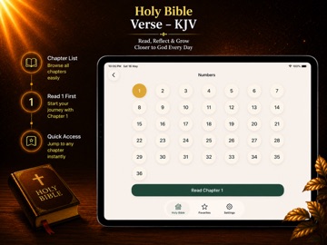 HolyBible Verse – KJV iPad screenshot