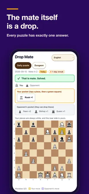 Chess Puzzles: Crazyhouse screenshot 2