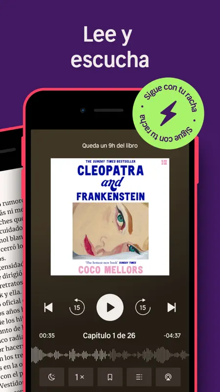Nextory: e-books y audiolibros screenshot 2 of 7