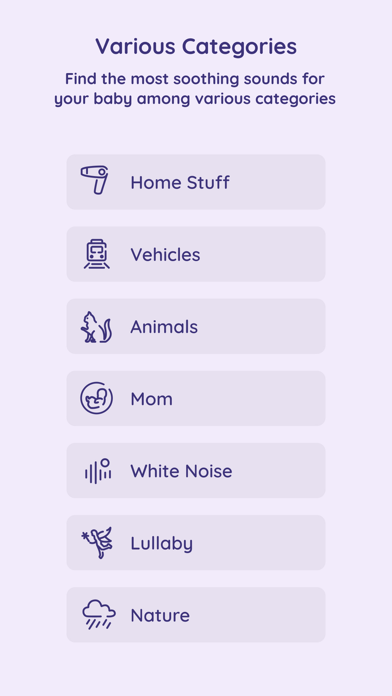 Baby Sleep White Noise Lullaby Screenshot