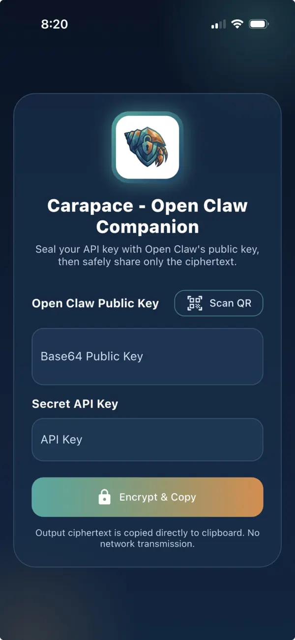 Carapace (iOS) Ved: Adam Sellers