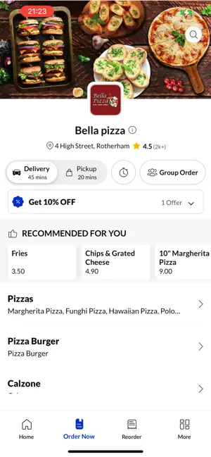 Bella Pizza Rotherham. screenshot 2