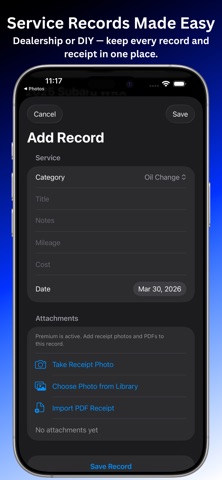 SwiftGarage — Car Maintenance screenshot