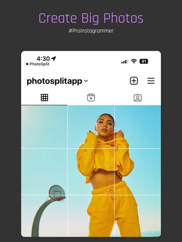 PhotoSplit for Instagram iPad screenshot