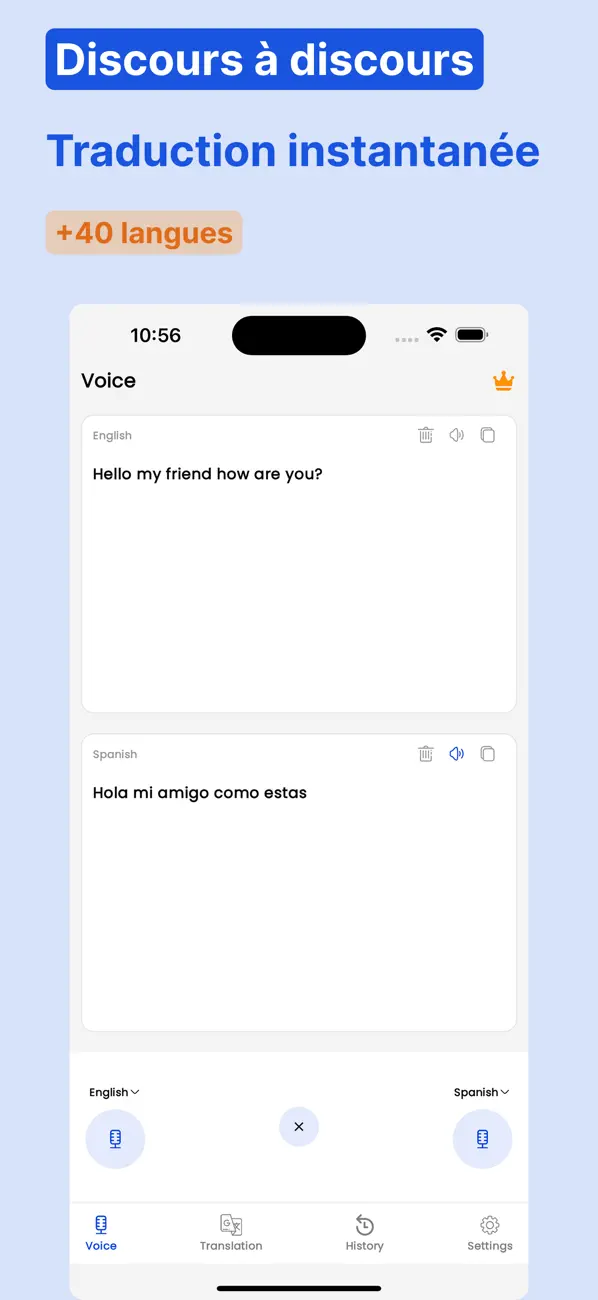 Screenshot #3 pour Transcription: Traduction Voix