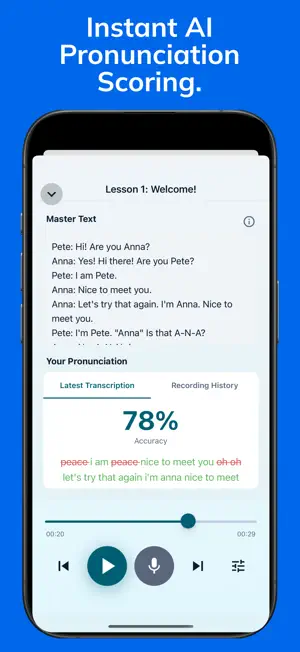SpeakFlow AI Shadowing screenshot 1
