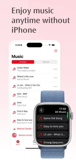 Offline Music - WristPlayer iPhone Ekran Görüntüsü 2