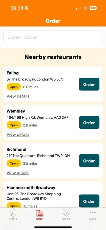 Popeyes UK: Order & Delivery screenshot 2 of 5