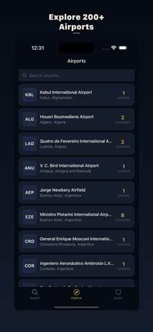 Airport Lounge List Screenshot 2 of 4