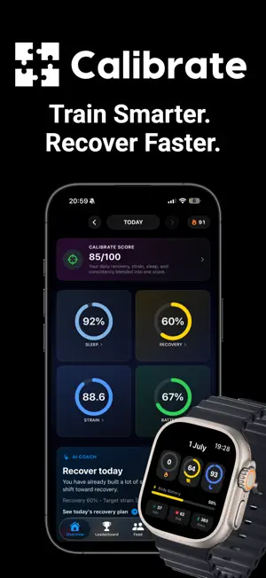 Calibrate: Recovery & Fitness screenshot 1