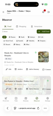 Wandr Trip Planner screenshot